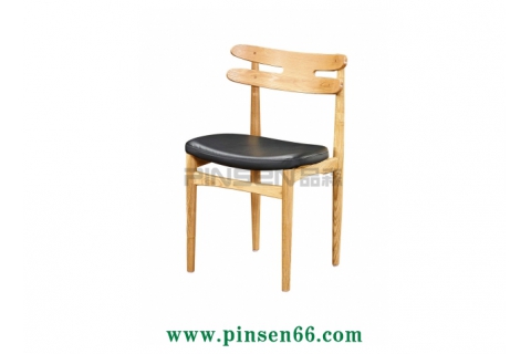 實木軟皮包創(chuàng)意靠背茶餐廳餐桌椅