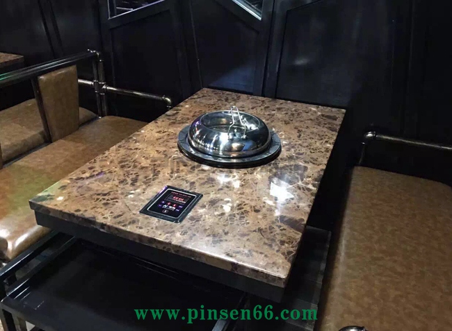 領(lǐng)海海鮮蒸汽大理石火鍋桌