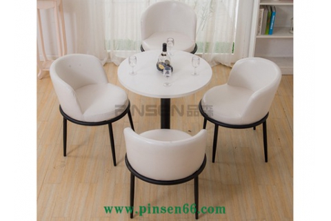 歐式軟包簡(jiǎn)約鐵藝咖啡店桌椅-咖啡店桌椅廠家定制