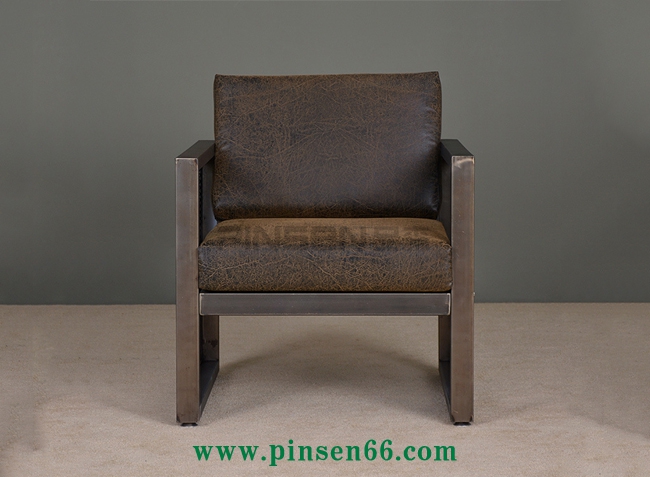 復古工業(yè)風鐵藝卡座沙發(fā)