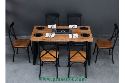 自助火鍋燒烤一體桌