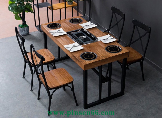 自動翻轉(zhuǎn)燒烤桌